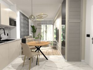 Projektowanie mieszkania na wynajem Nowy Sącz salon ()