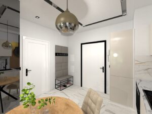 Projektowanie mieszkania na wynajem Nowy Sącz salon ()