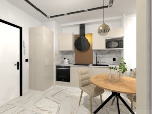 Projektowanie mieszkania na wynajem Nowy Sącz salon ()