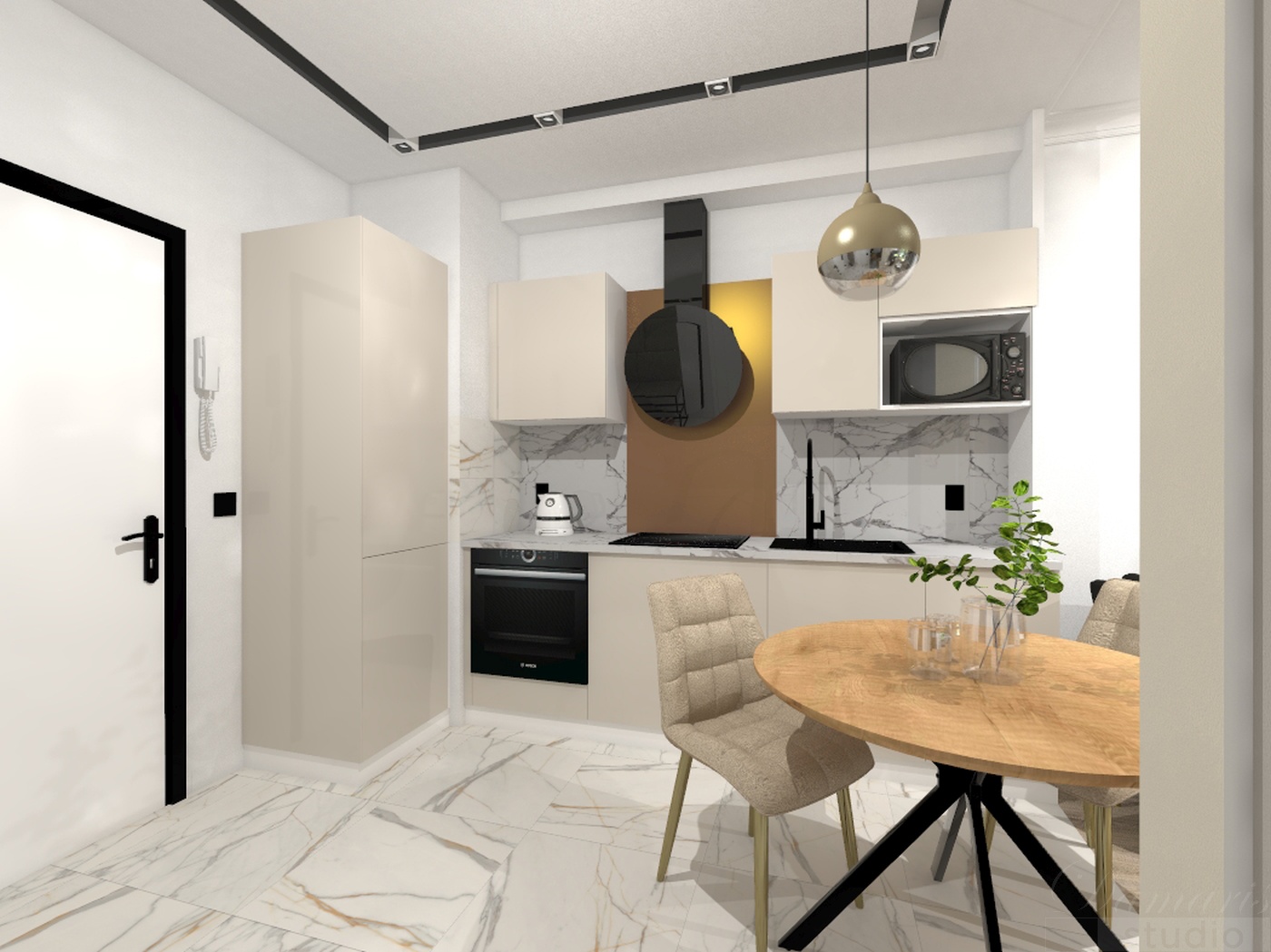 Projektowanie mieszkania na wynajem Nowy Sącz salon ()