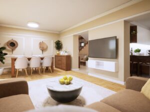 Projektowanie wnętrz Kraków dom salon ()