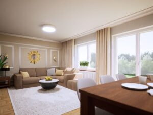 Projektowanie wnętrz Kraków dom salon ()