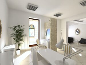 Projekt wnętrz salon kosmetyczny