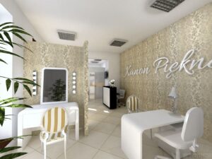 Projekt wnętrz salon kosmetyczny